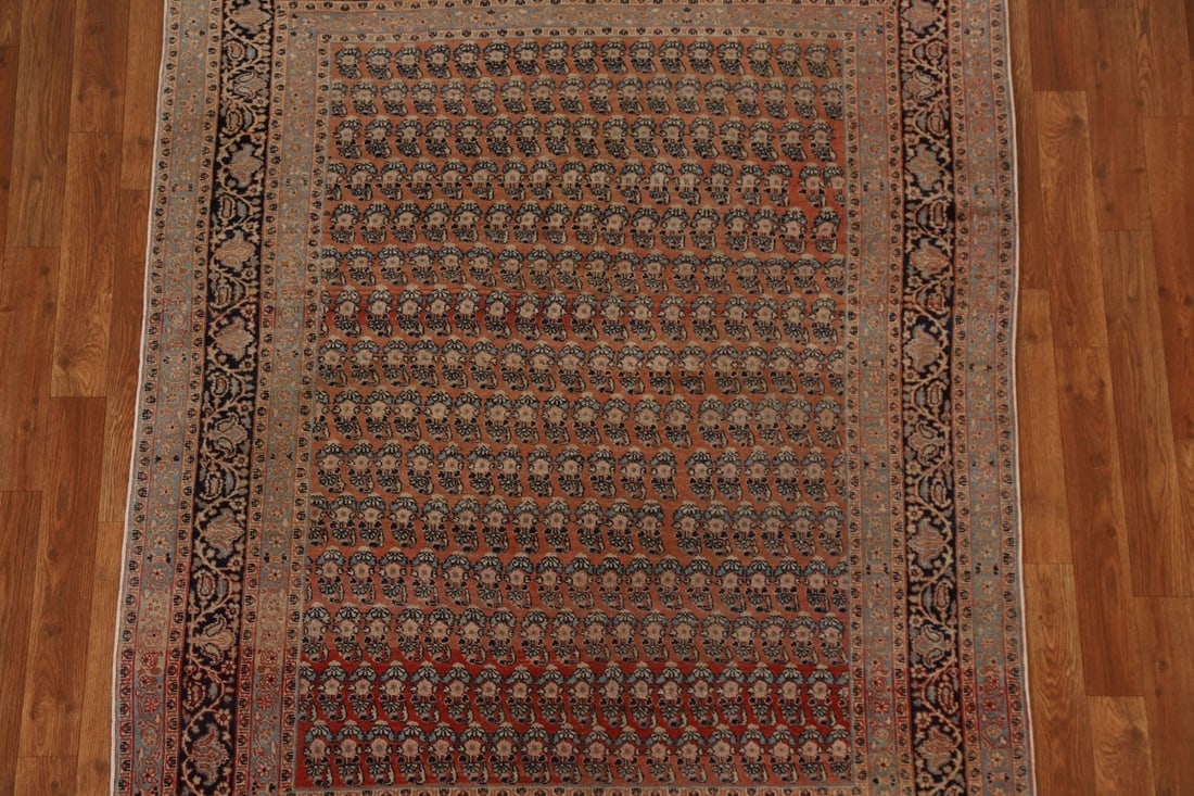 Pre-1900 Antique Tabriz Haj Jalili Vegetable Dye Persian Rug 4x6 - 4