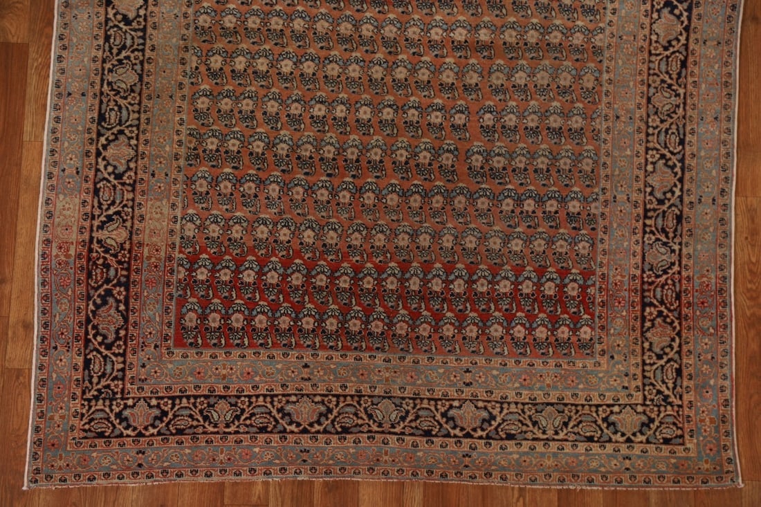 Pre-1900 Antique Tabriz Haj Jalili Vegetable Dye Persian Rug 4x6 - 6