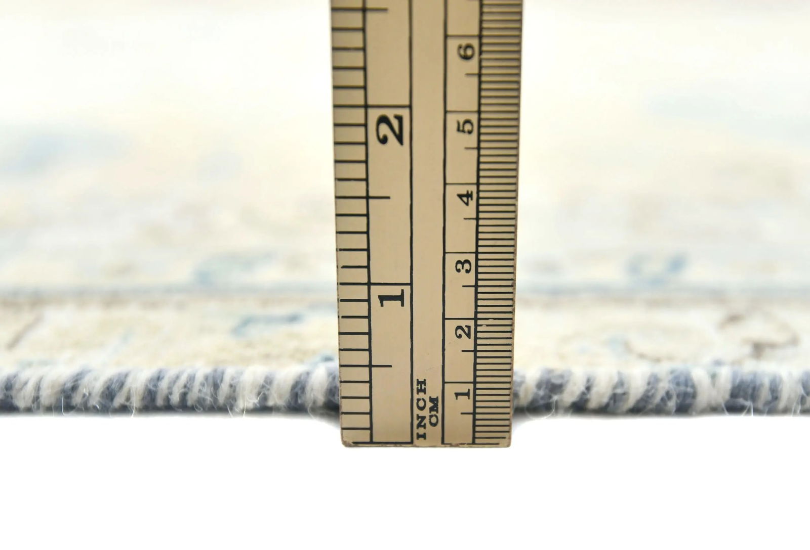 Muted Beige Floral 7'5X11 Distressed Vintage Oriental Rug - 10