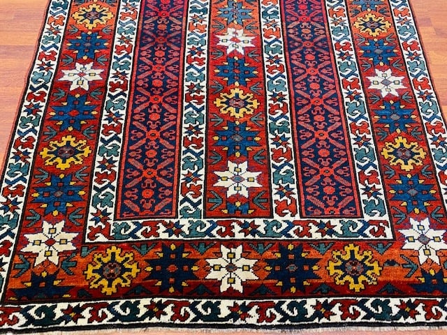 Antique Kazak Caucasian Rug-2146 - 5