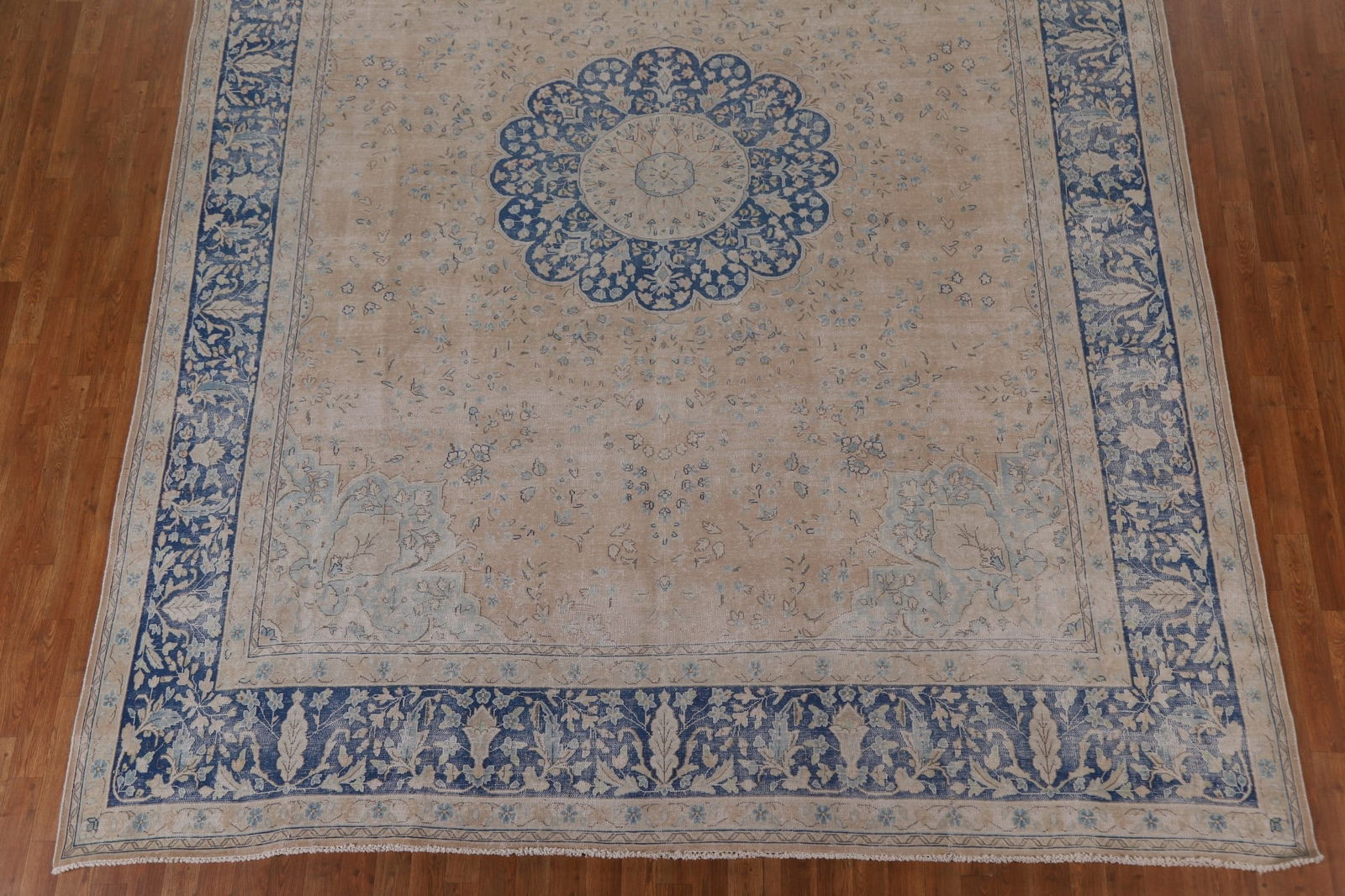 Antique Vegetable Dye Kerman Persian Area Rug 10x13 - 6