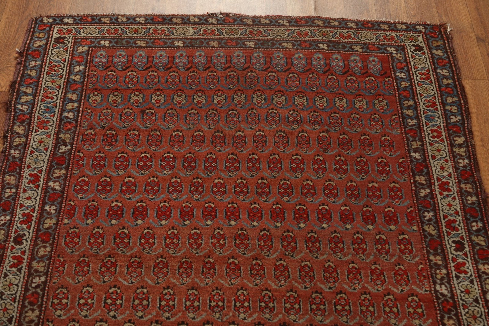 Pre-1900 Antique Vegetable Dye Malayer Persian Rug 3x6 - 14