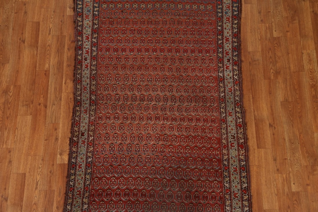Pre-1900 Antique Vegetable Dye Malayer Persian Rug 3x6 - 4