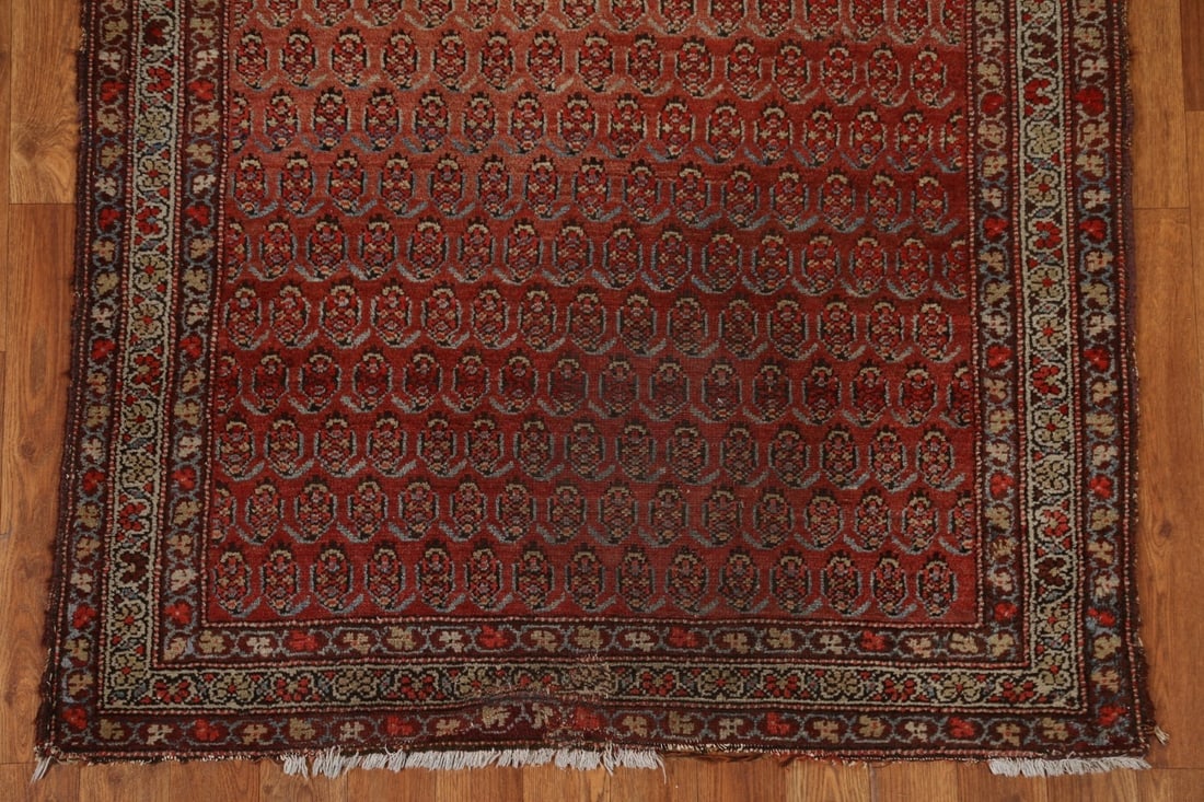 Pre-1900 Antique Vegetable Dye Malayer Persian Rug 3x6 - 6
