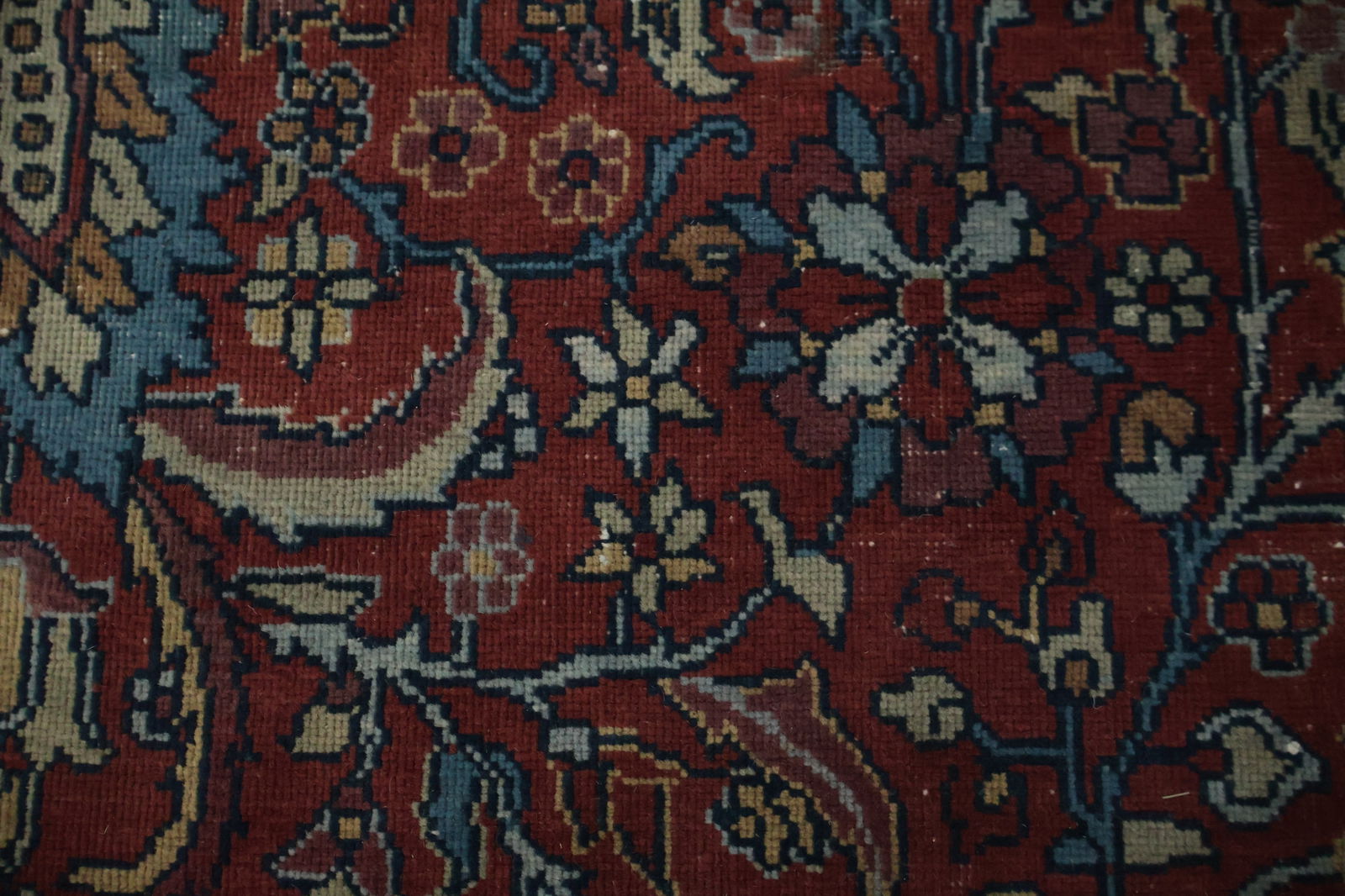 Pre-1900 Antique Tabriz Vegetable Dye Persian Large Rug 13x18 - 10