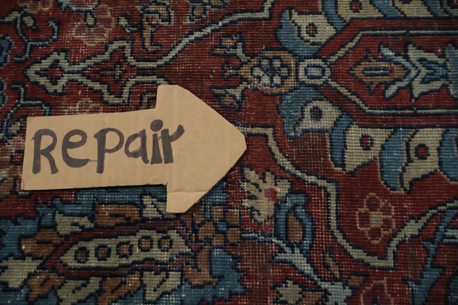 Pre-1900 Antique Tabriz Vegetable Dye Persian Large Rug 13x18 - 14