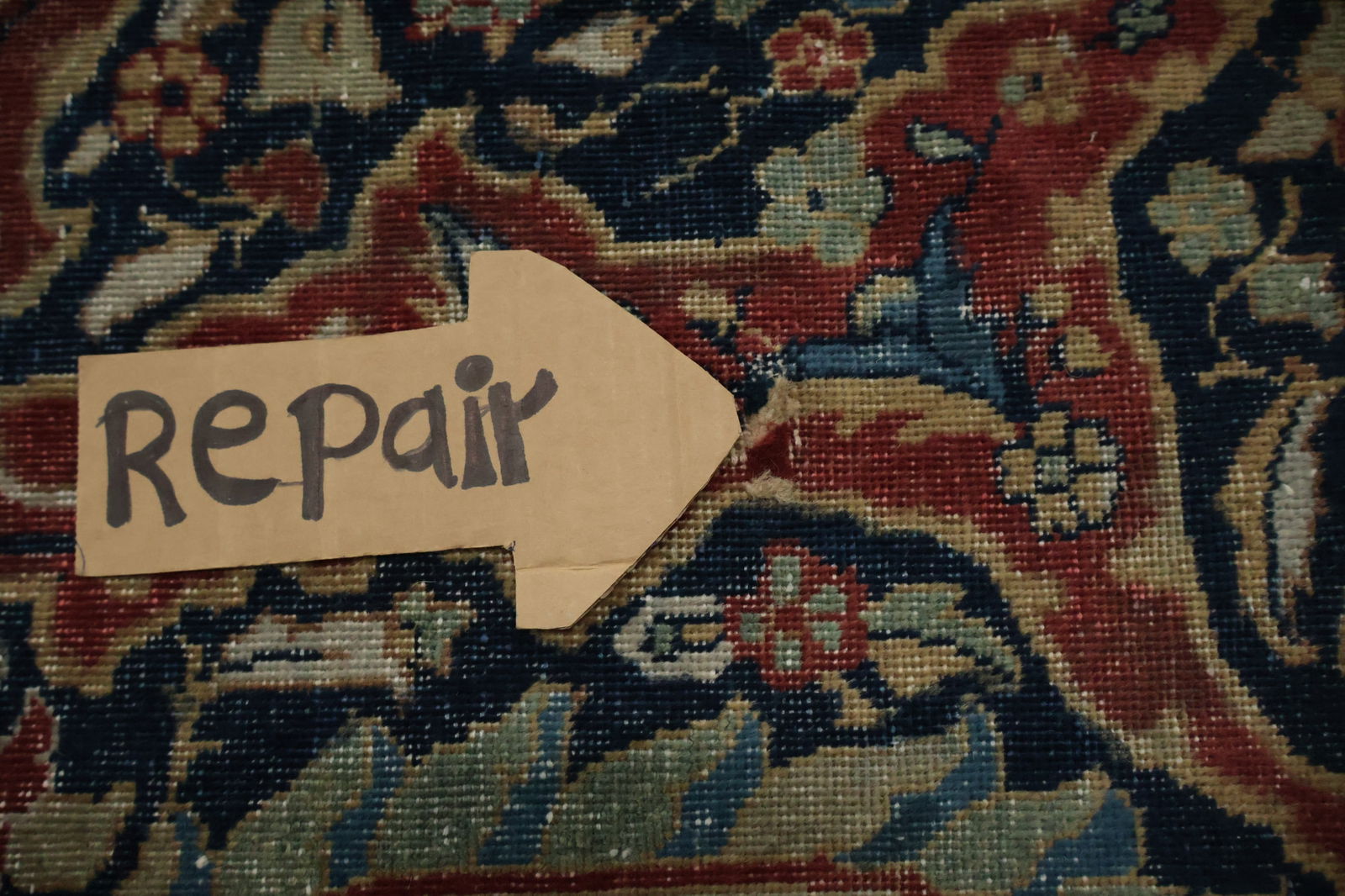 Pre-1900 Antique Tabriz Vegetable Dye Persian Large Rug 13x18 - 16