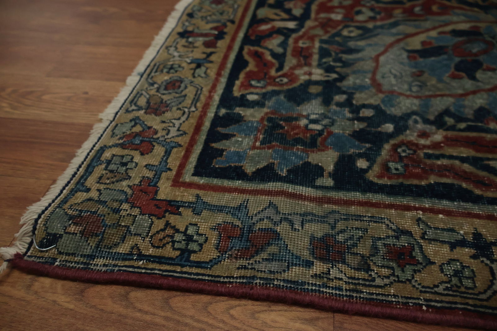 Pre-1900 Antique Tabriz Vegetable Dye Persian Large Rug 13x18 - 18