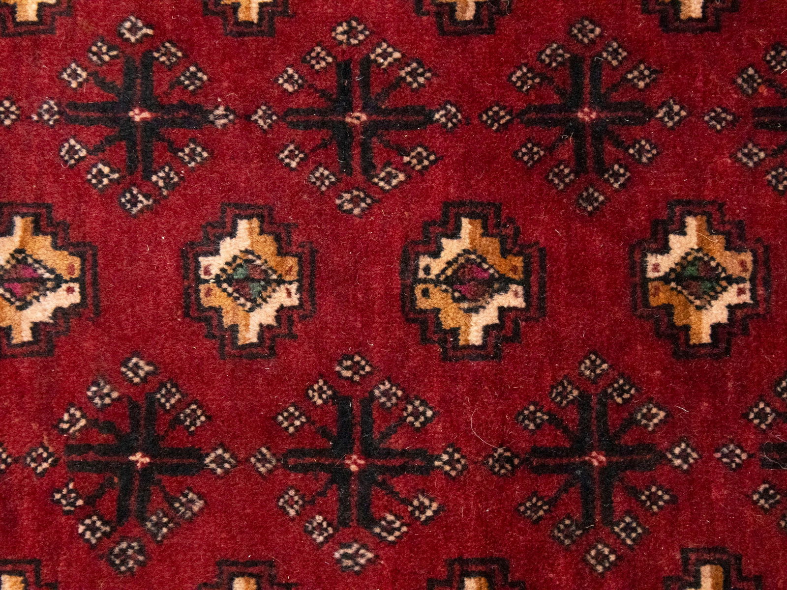 Vintage Red Tribal 3'6X6'8 Balouch Persian Rug - 8