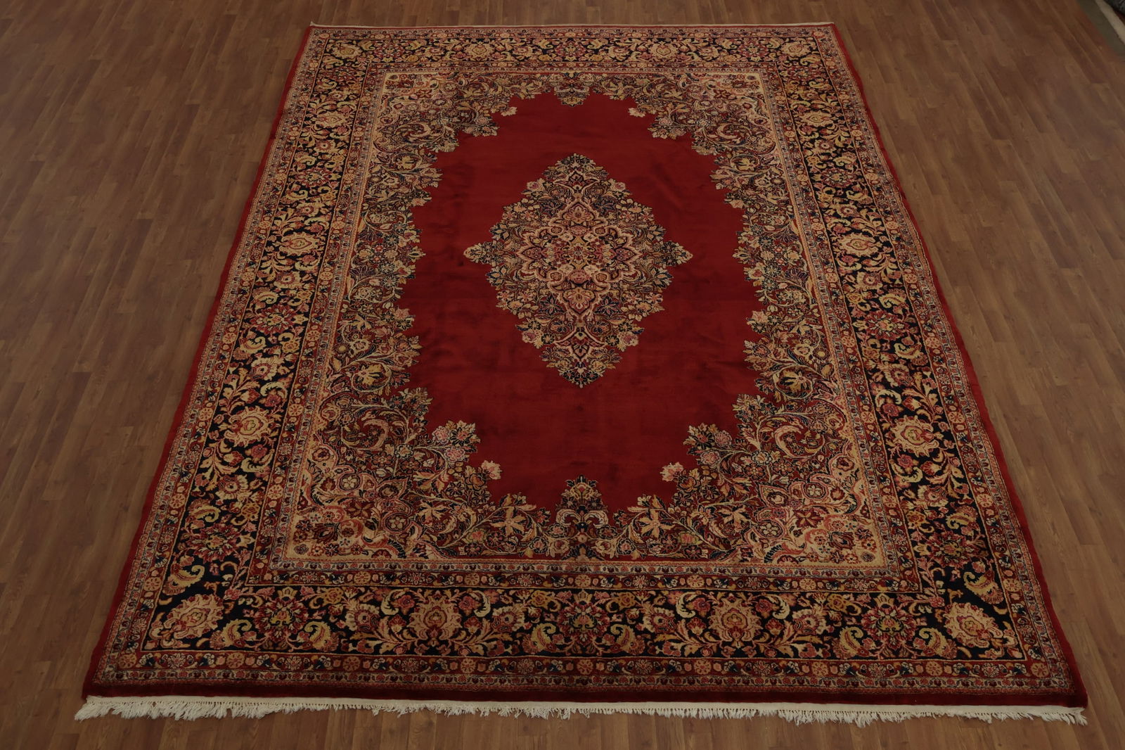 Pre-1900 Antique Mahal Vegetable Dye Persian Large Rug 10x14 - 2