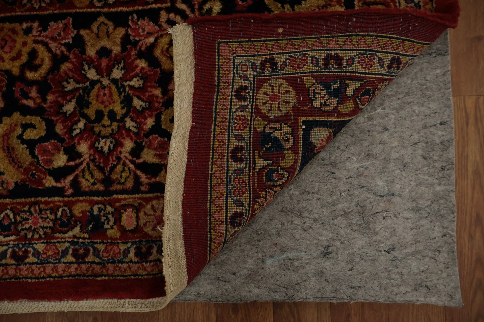 Pre-1900 Antique Mahal Vegetable Dye Persian Large Rug 10x14 - 5