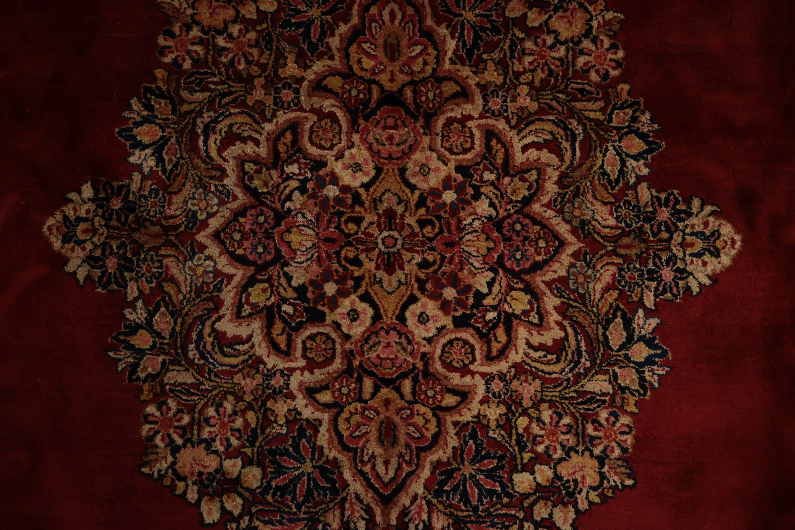 Pre-1900 Antique Mahal Vegetable Dye Persian Large Rug 10x14 - 6