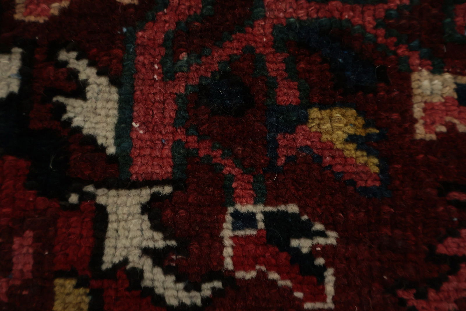 Antique Vegetable Dye Bakhtiari Persian Large Rug 11x14 - 9