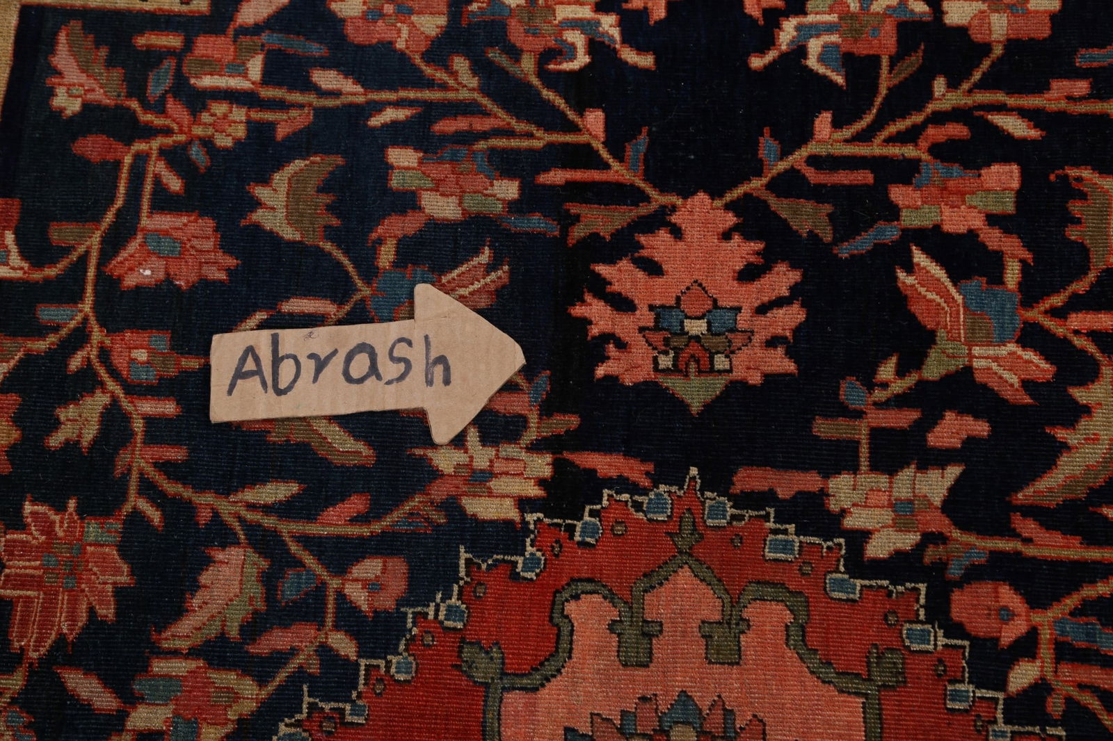 Pre-1900 Antique Vegetable Dye Sarouk Farahan Persian Area Rug 9x12 - 12
