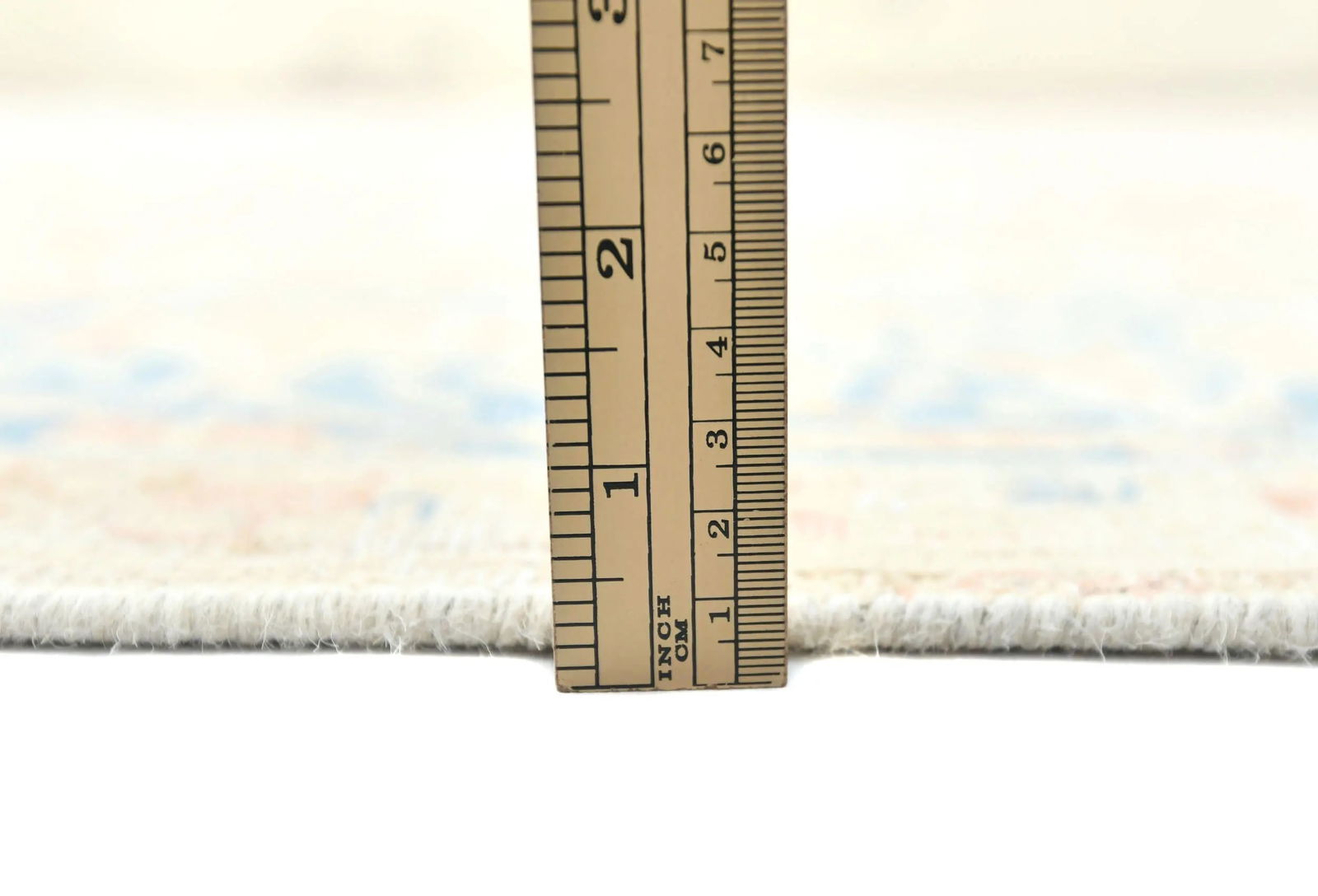 Antique Muted Beige Floral 10X13 Distressed Vintage Oriental Rug - 8