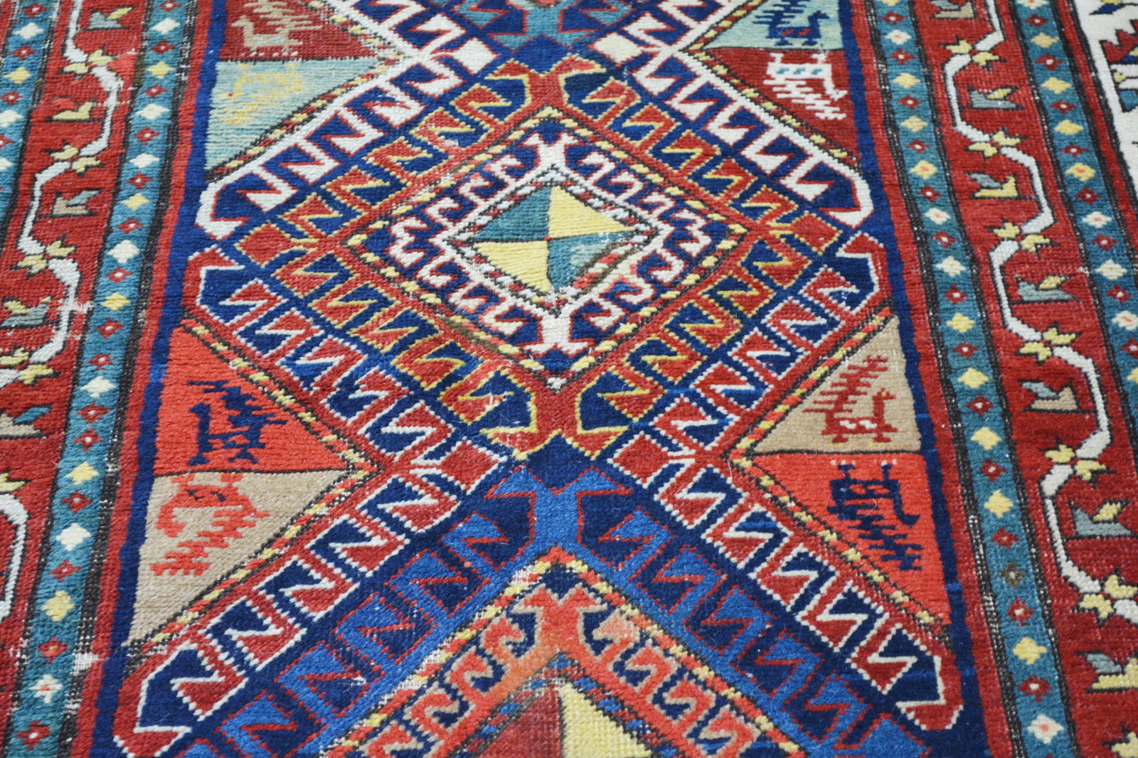 HAND KNOTTED WOOL ANTIQUES RUG - 3