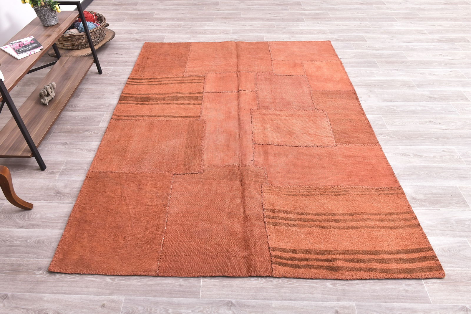6'0'' x 8'0'' Turkish Vintage Hemp Rug - 240058 - 3