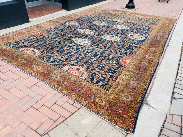 Antique Persian large size Sultanabad Rug-3095 - 2