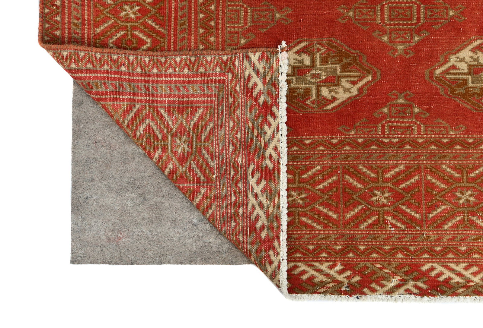 Semi Antique Scarlet Red Tribal 8'5X10'7 Vintage Oriental Rug - 12