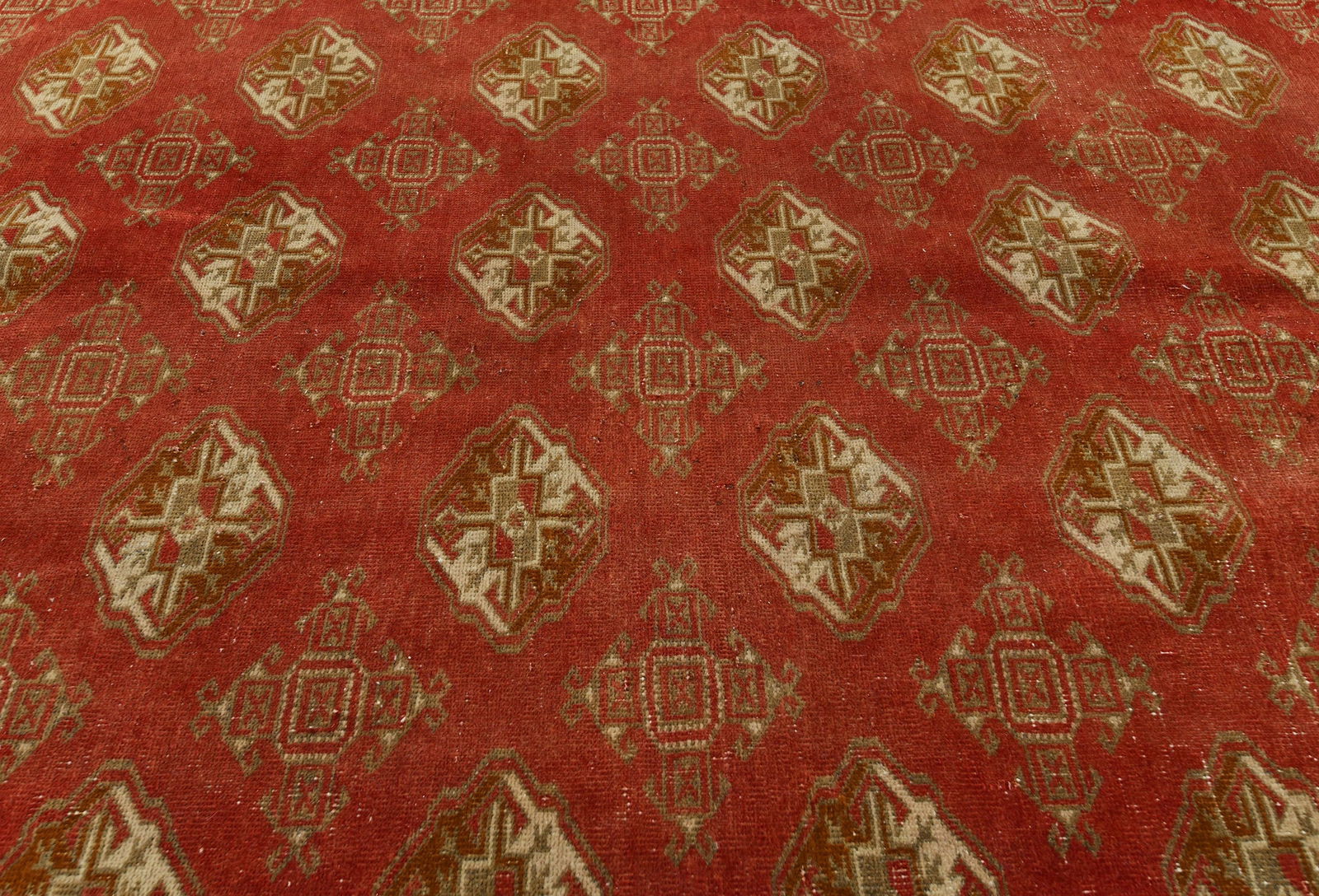 Semi Antique Scarlet Red Tribal 8'5X10'7 Vintage Oriental Rug - 5
