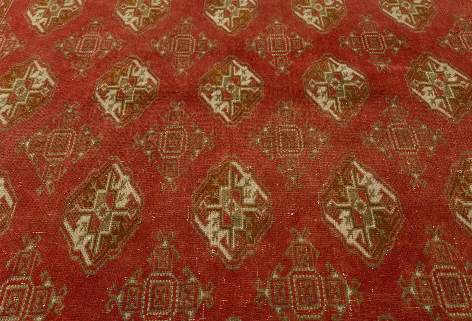 Semi Antique Scarlet Red Tribal 8'5X10'7 Vintage Oriental Rug - 6