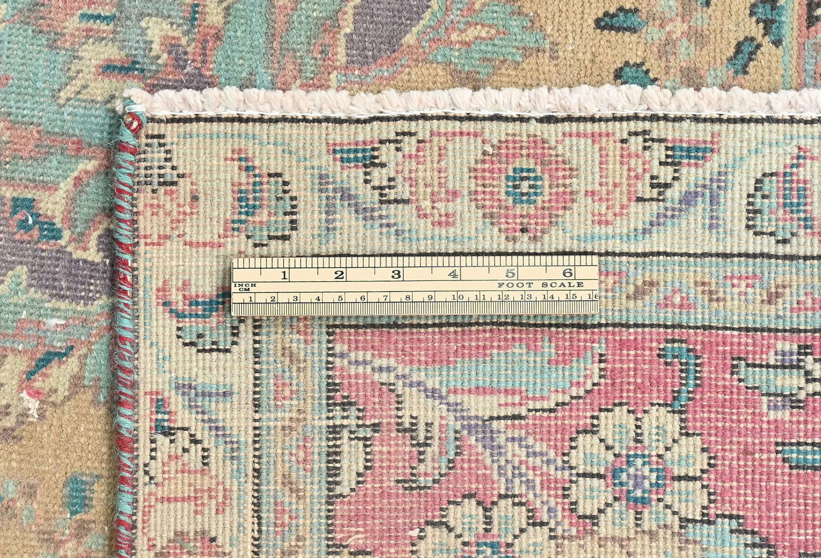 Semi Antique Muted Plum Floral 10X13 Distressed Vintage Oriental Rug - 10