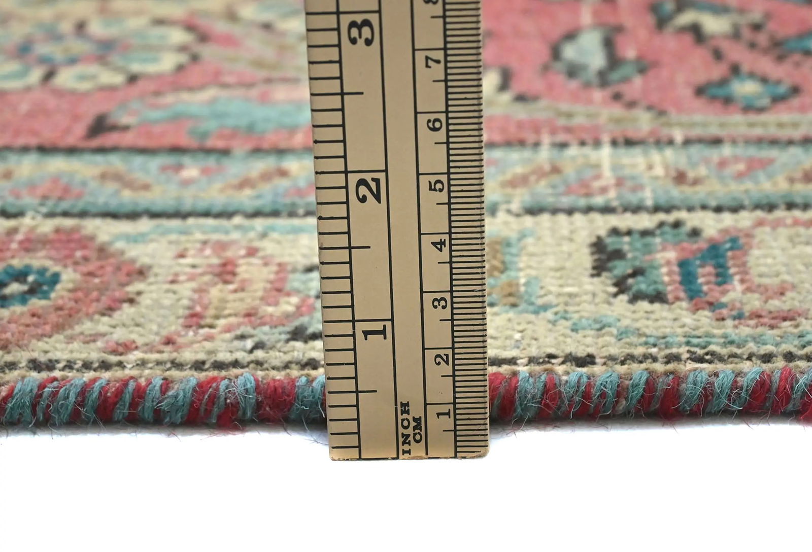 Semi Antique Muted Plum Floral 10X13 Distressed Vintage Oriental Rug - 9