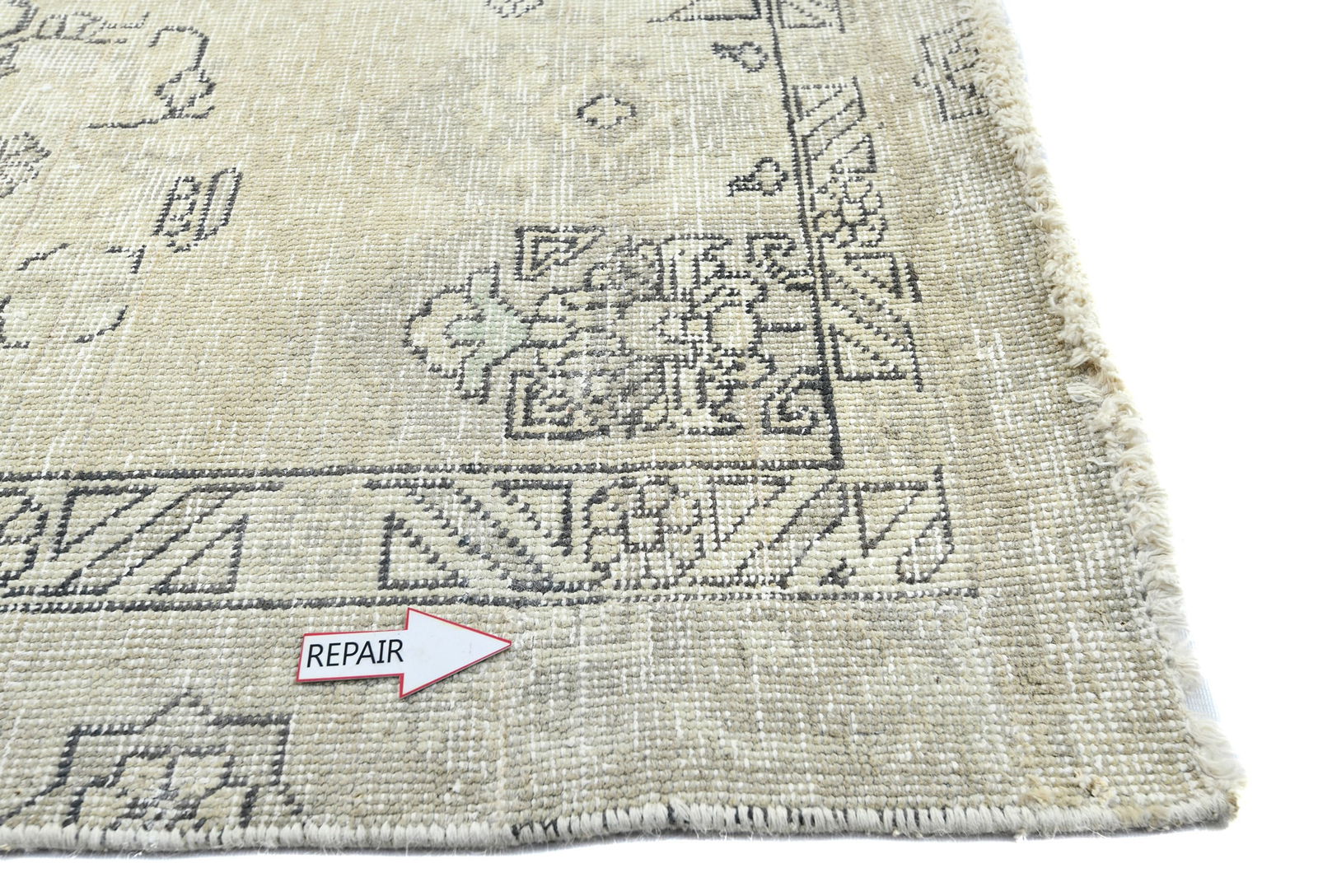 Antique Floral Traditional 5'7X8 Distressed Vintage Oriental Rug - 8