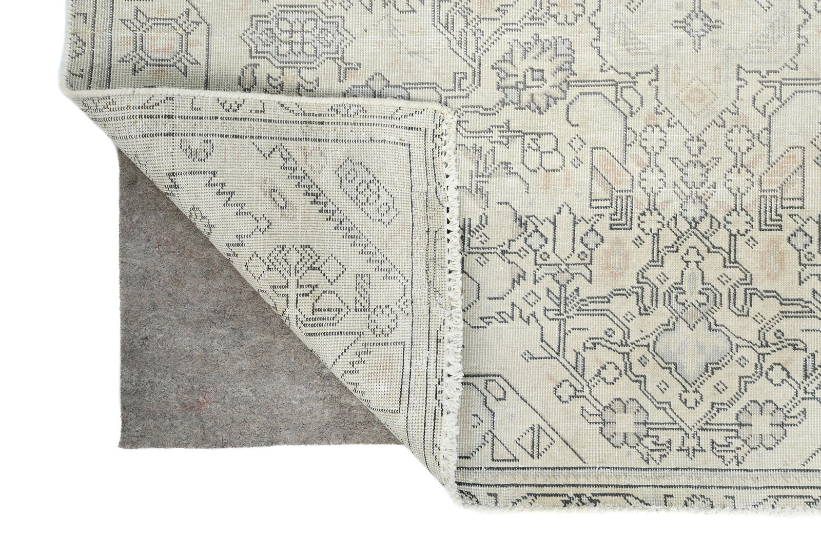 Antique Floral Traditional 5X9 Distressed Vintage Oriental Rug - 12