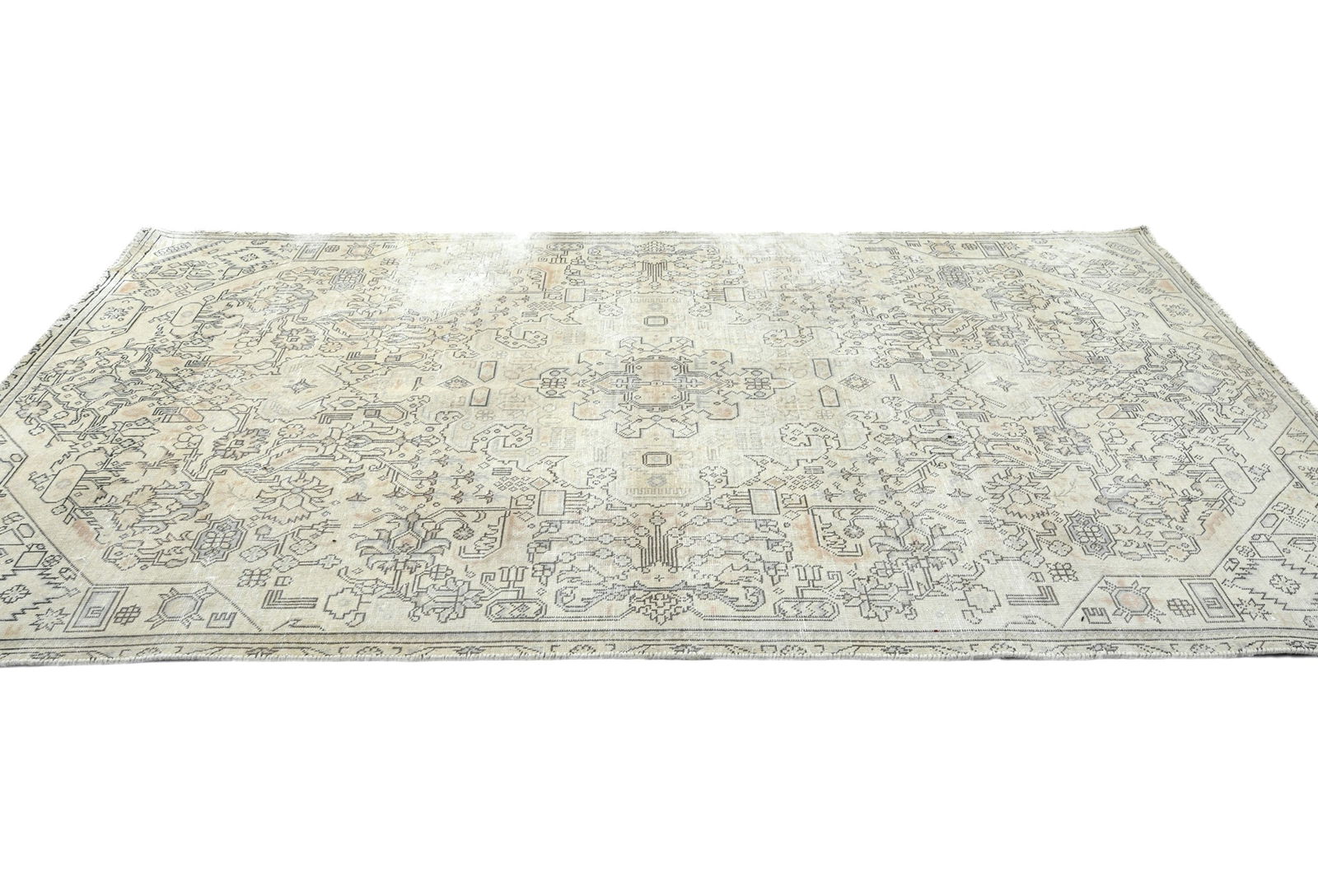 Antique Floral Traditional 5X9 Distressed Vintage Oriental Rug - 4