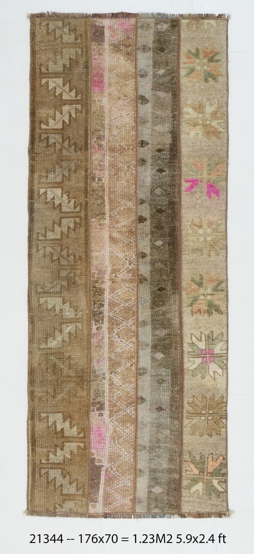 2'3'' x 5'9'' Turkish Vintage Runner Rug - 21344 (1 of 20)