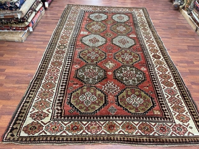 Antique Gallery size Karabagh Caucasian Rug-3771 (1 of 10)