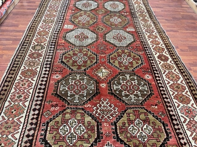Antique Gallery size Karabagh Caucasian Rug-3771 - 4
