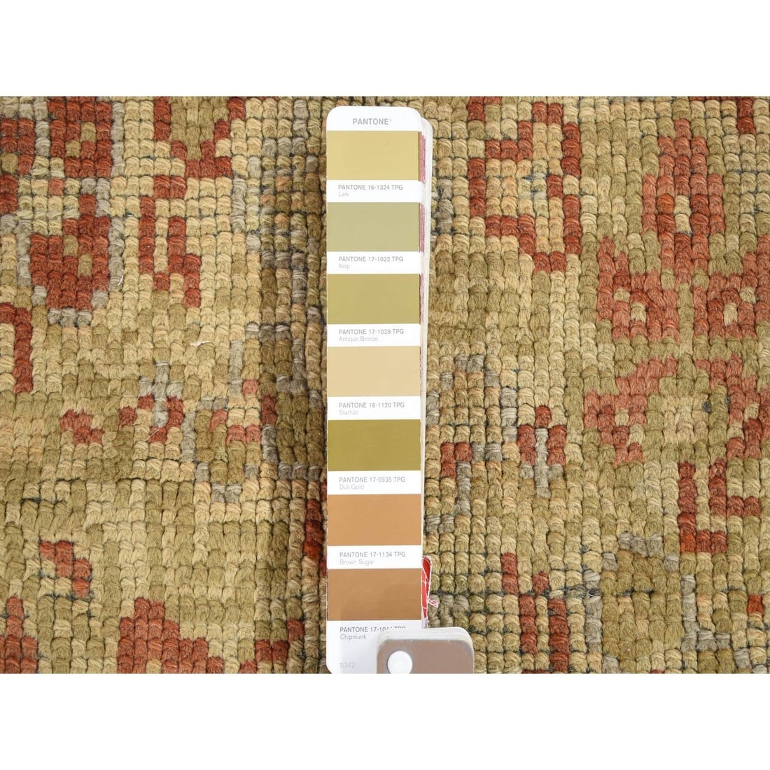 Beige, Antique European Donegal, Wool Hand Knotted Gallery Size Rug - 7