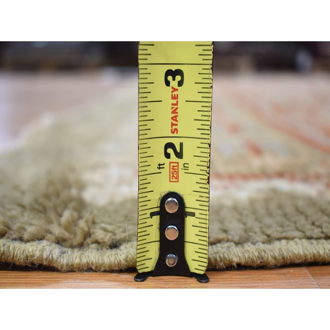 Beige, Antique European Donegal, Wool Hand Knotted Gallery Size Rug - 9