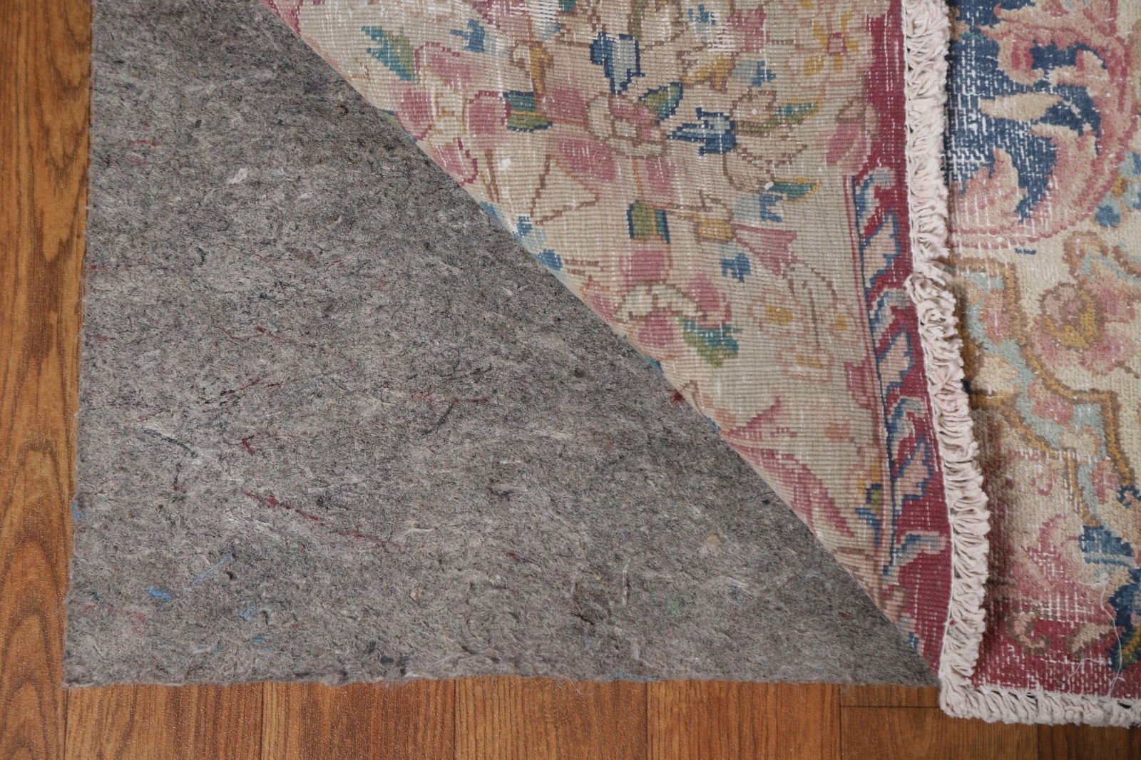 Antique Distressed Kerman Persian Wool Rug 10x12 - 8