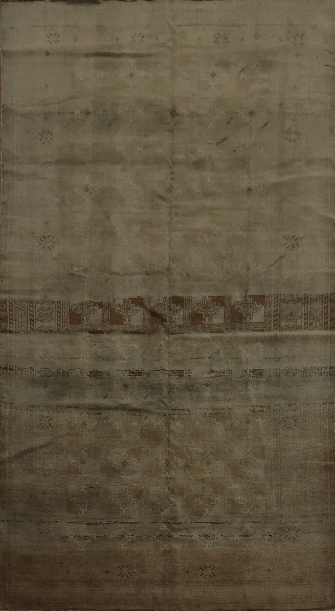 Elegantly Crafted Antique Balouch Persian Rug 4x8 with Intricate Patterns (1 of 18)