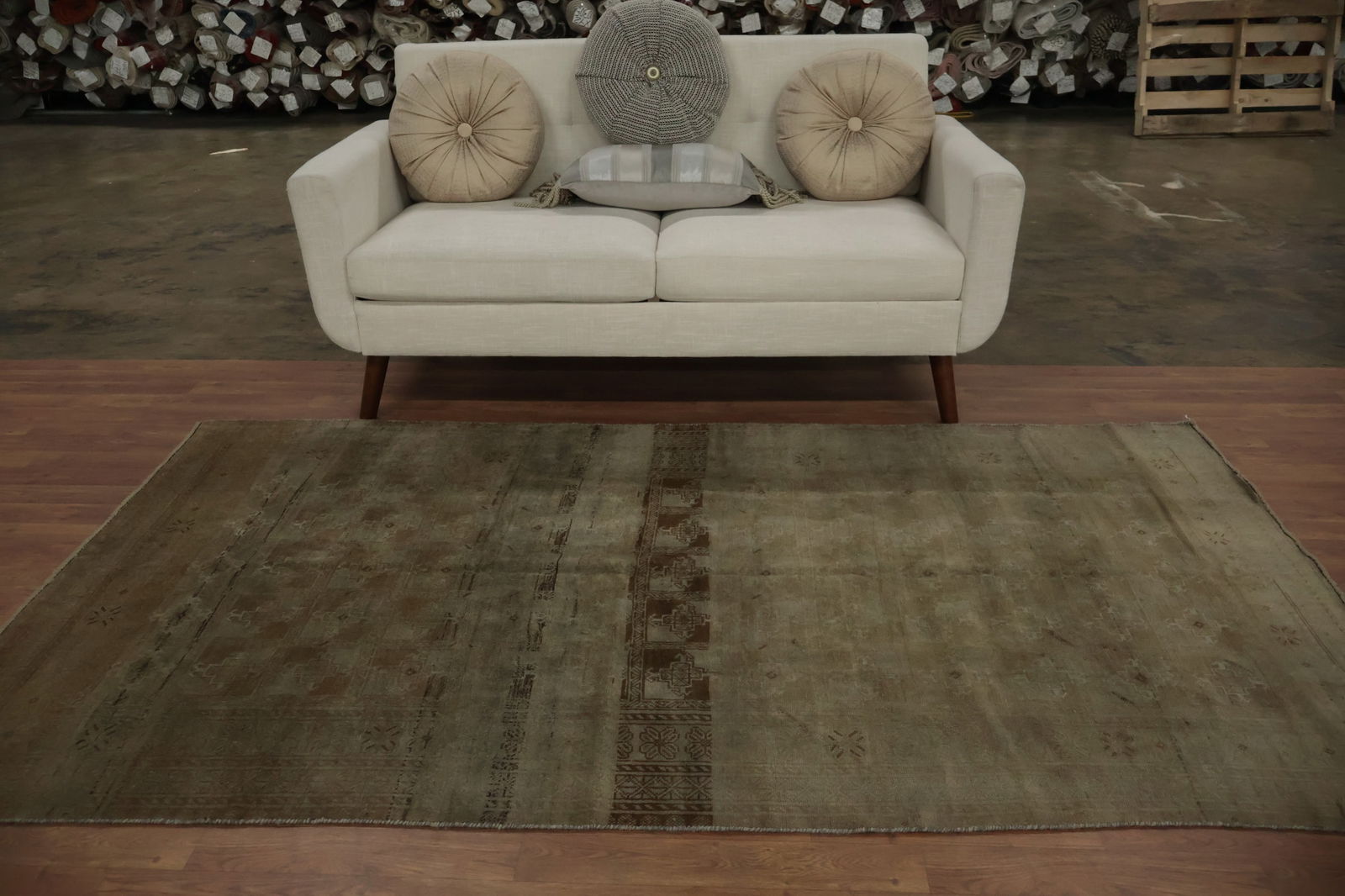 Elegantly Crafted Antique Balouch Persian Rug 4x8 with Intricate Patterns - 3