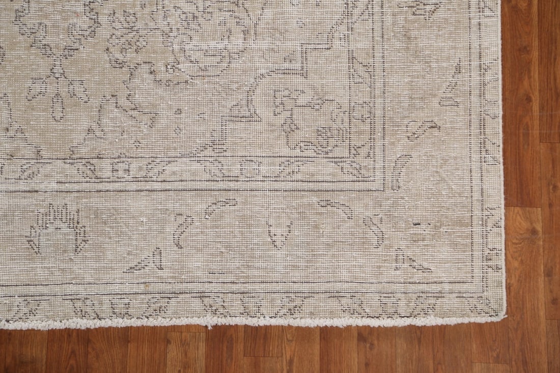 Antique Distressed Tabriz Persian Area Rug 7x10 - 7