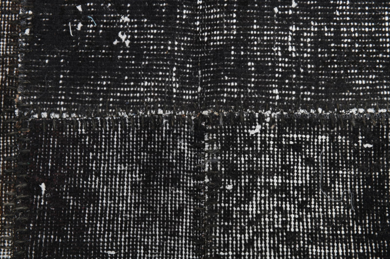 5'8'' x 7'11'' Handmade Vintage Wool Patchwork Rug - 346 - 11