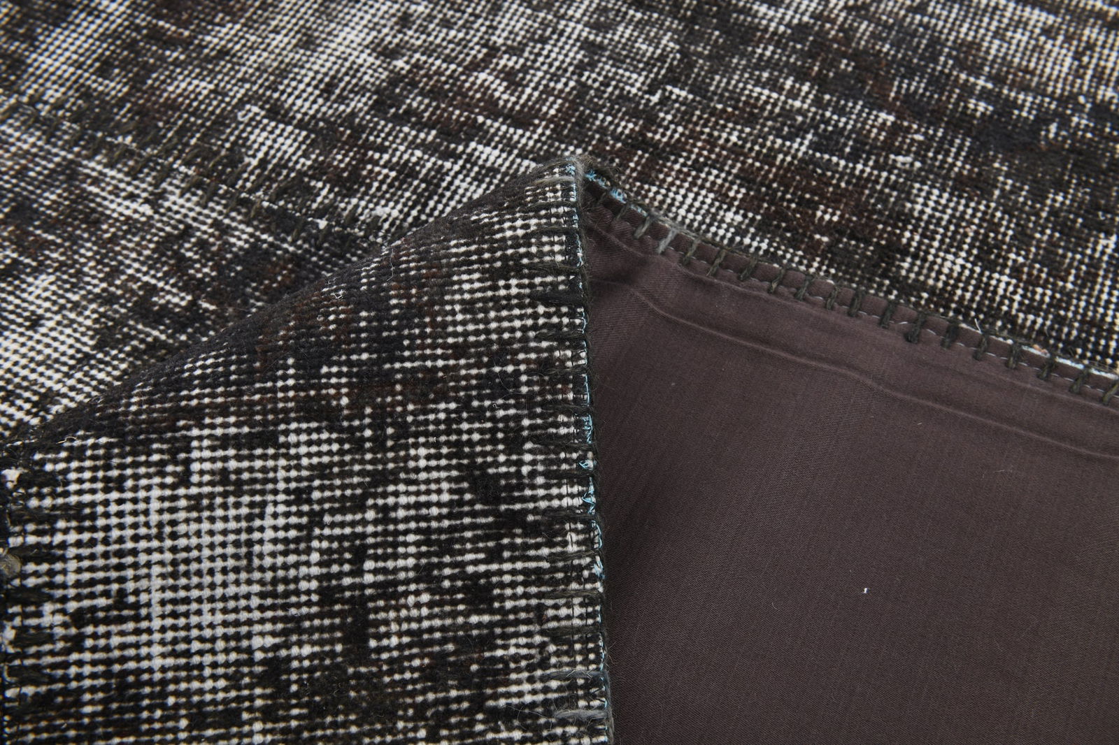 5'8'' x 7'11'' Handmade Vintage Wool Patchwork Rug - 346 - 16