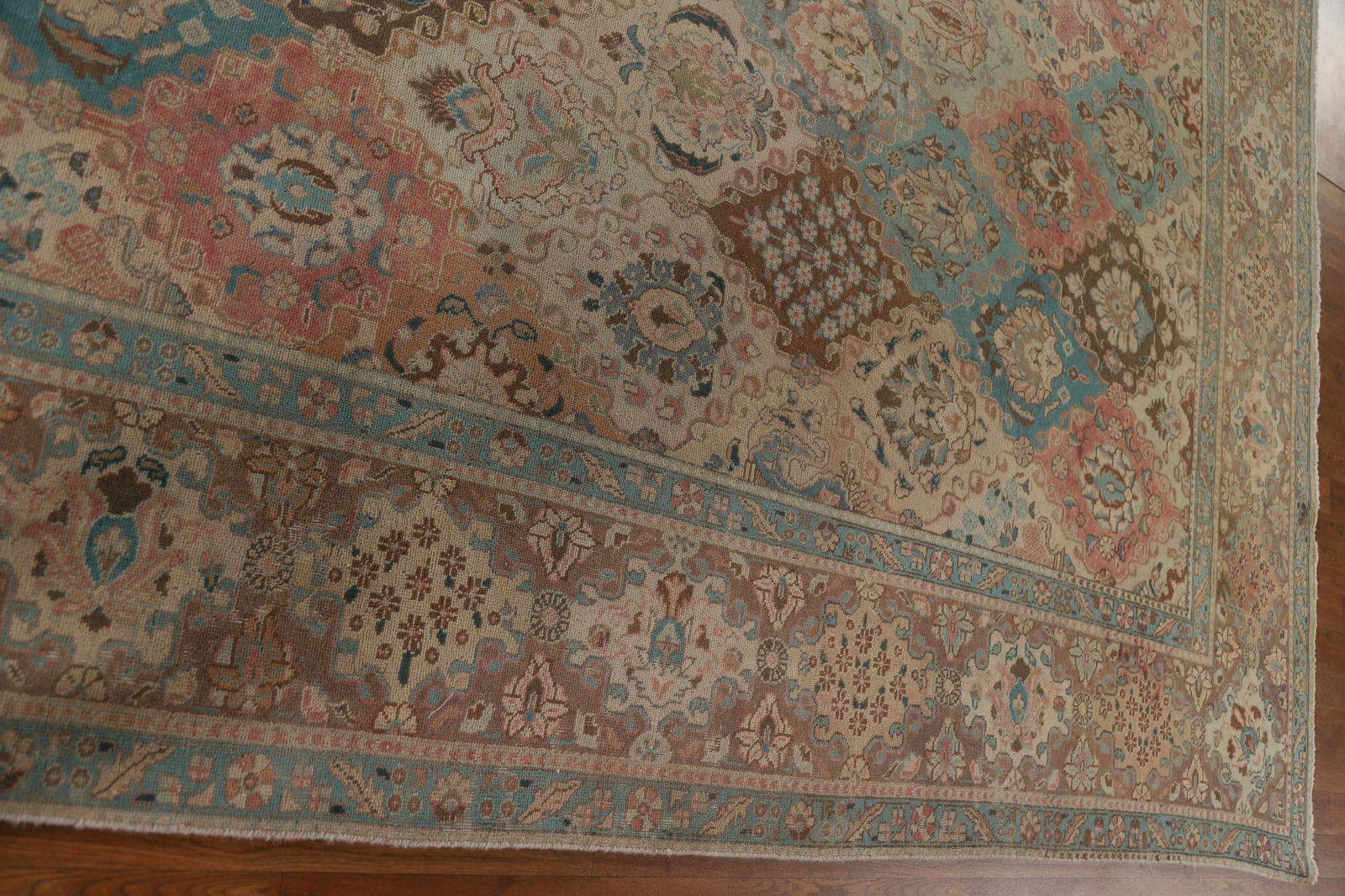 Vegetable Dye Antique Tabriz Persian Area Rug 10x12 - 13