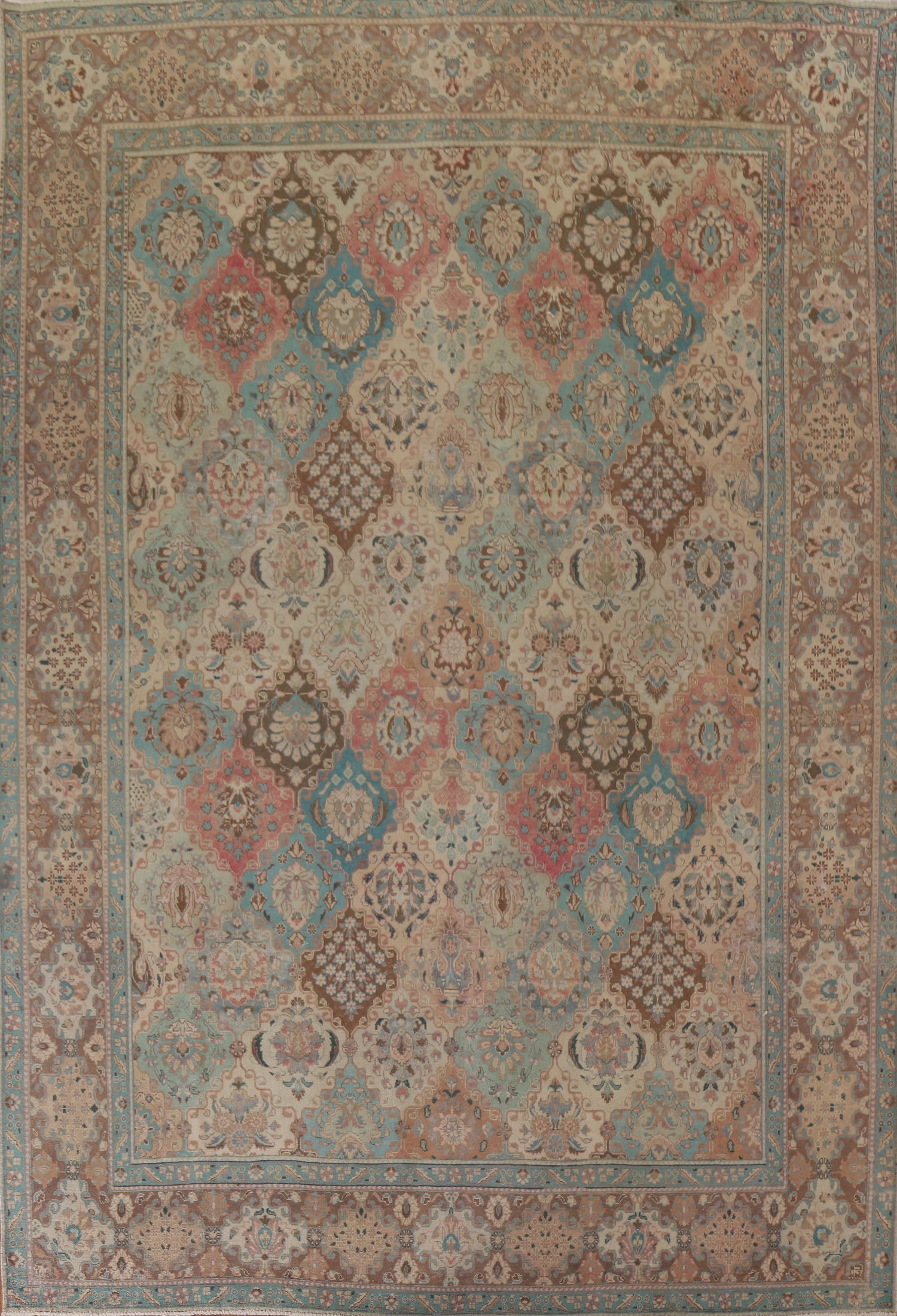 Vegetable Dye Antique Tabriz Persian Area Rug 10x12 (1 of 20)