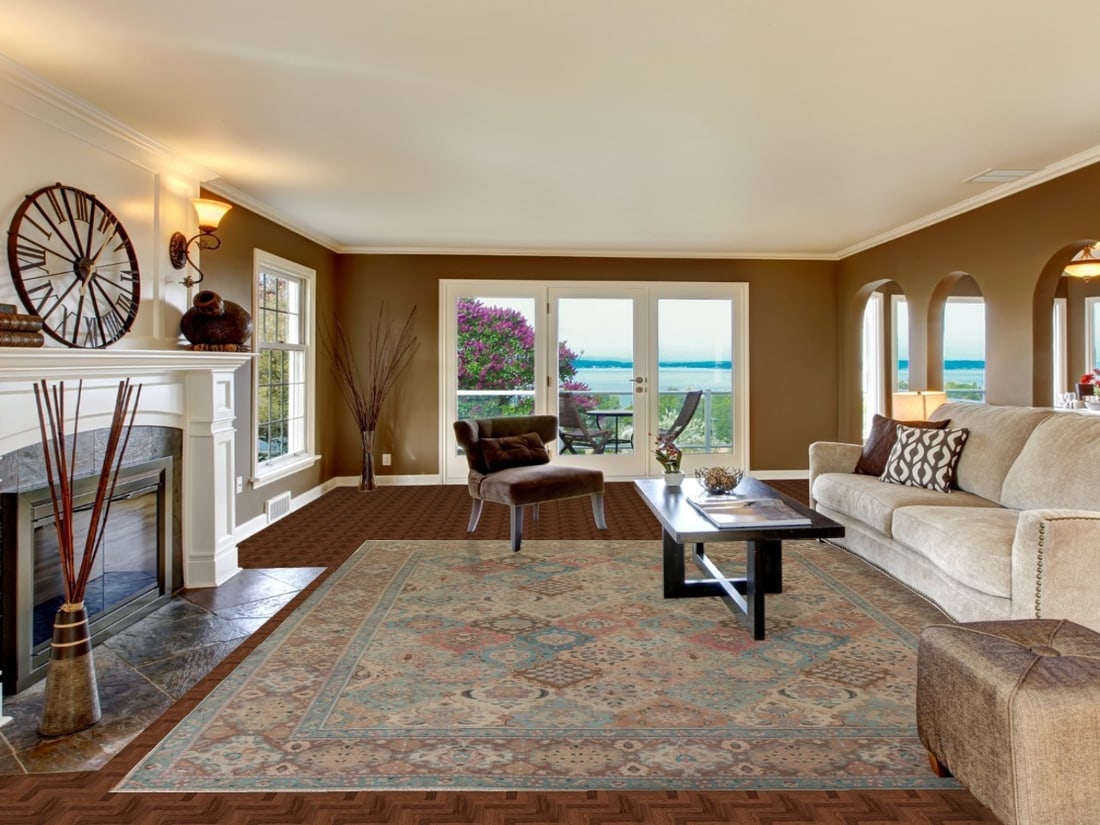 Vegetable Dye Antique Tabriz Persian Area Rug 10x12 - 2