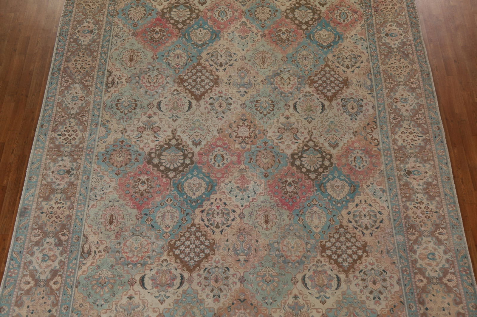Vegetable Dye Antique Tabriz Persian Area Rug 10x12 - 4