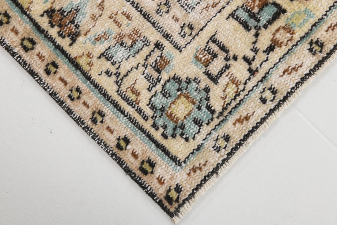 5'1'' x 7'8'' Handmade Vintage Wool Rug - 24776 - 13