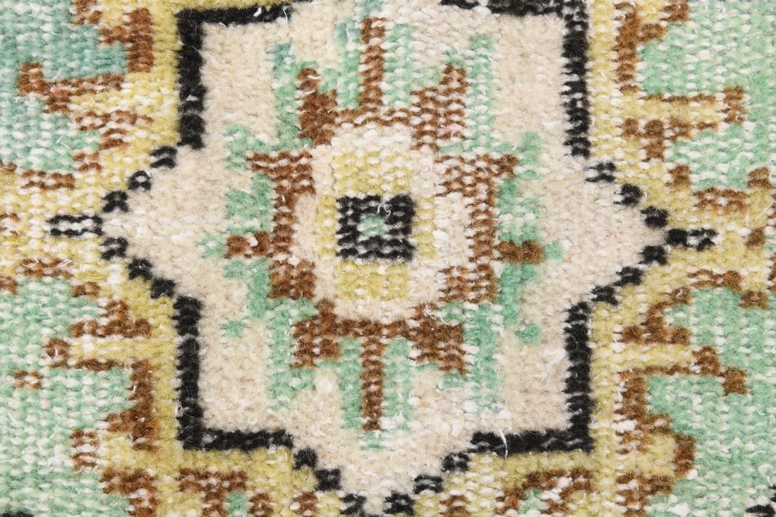 5'1'' x 7'8'' Handmade Vintage Wool Rug - 24776 - 9