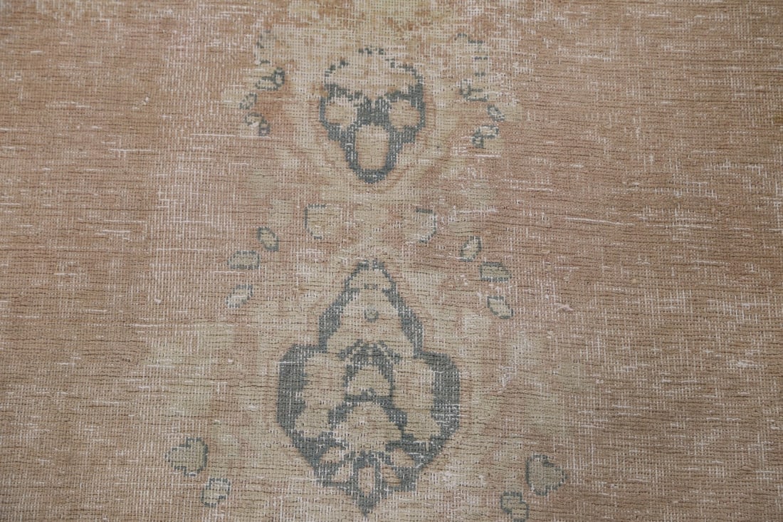 Antique Distressed Kerman Persian Rug 5x13 - 10