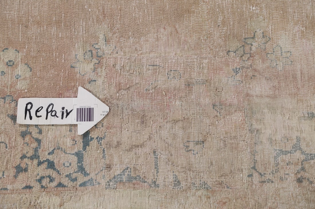 Antique Distressed Kerman Persian Rug 5x13 - 11