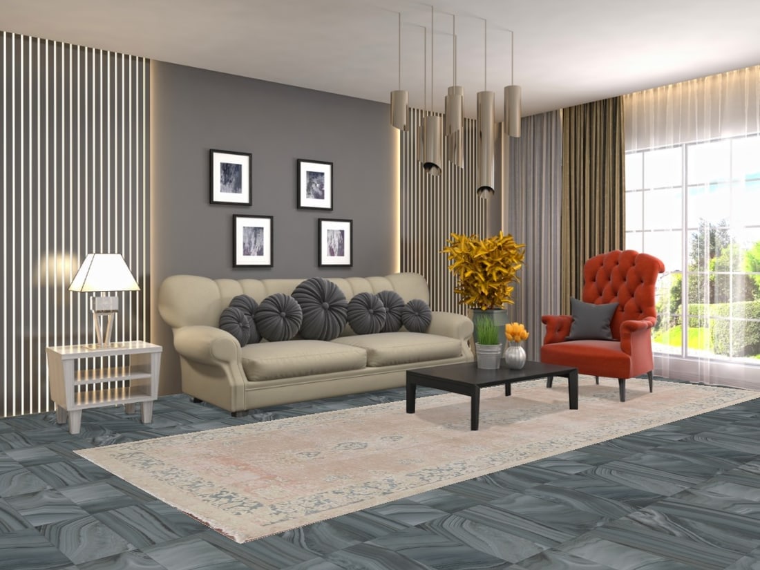 Antique Distressed Kerman Persian Rug 5x13 - 2